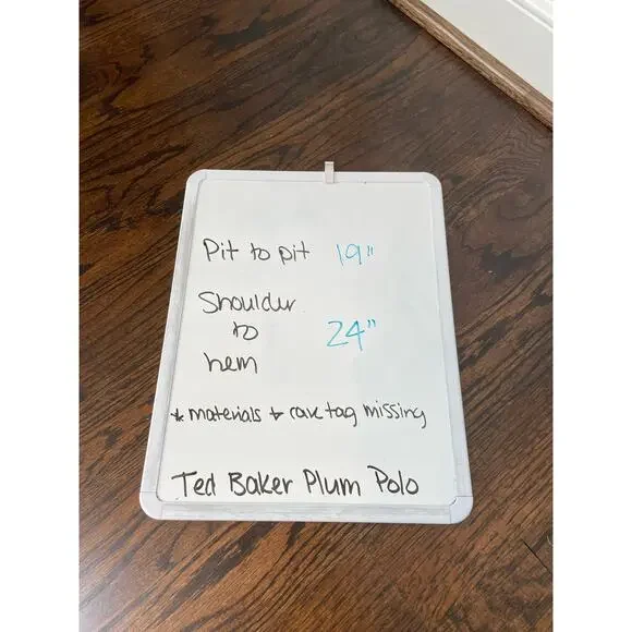 Ted Baker London Purple Classic Polo Shirt Breast Pocket Quiet Luxury - Picture 6 of 6